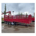 3 Axles Heavy Transport Cargo High Side Truck Trailer - Image 6