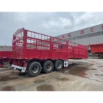 3 Axles Heavy Transport Cargo High Side Truck Trailer - Image 2
