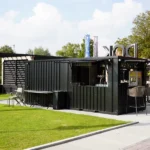 20 Foot Container Bar for Pop-up Shops and Events – Black RAL 9005 - Image 2