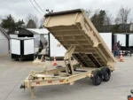 7×14 7TON Telescopic Dump Trailer with alum wheels - Image 2