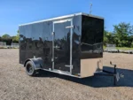 Fast Cargo 6×12 Tandem Axle Blackout Enclosed Trailer For Sale