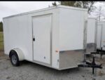 2024 Fast Cargo 6×12 V-nose Enclosed Cargo Trailer With Ramp Door - Image 3
